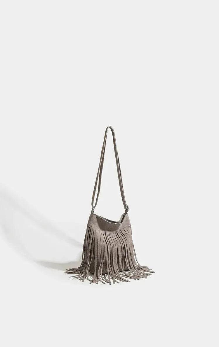 Artistic Tassel fringe Messenger Bag Simple And Popular Shoulder Bag - EX-STOCK Canada