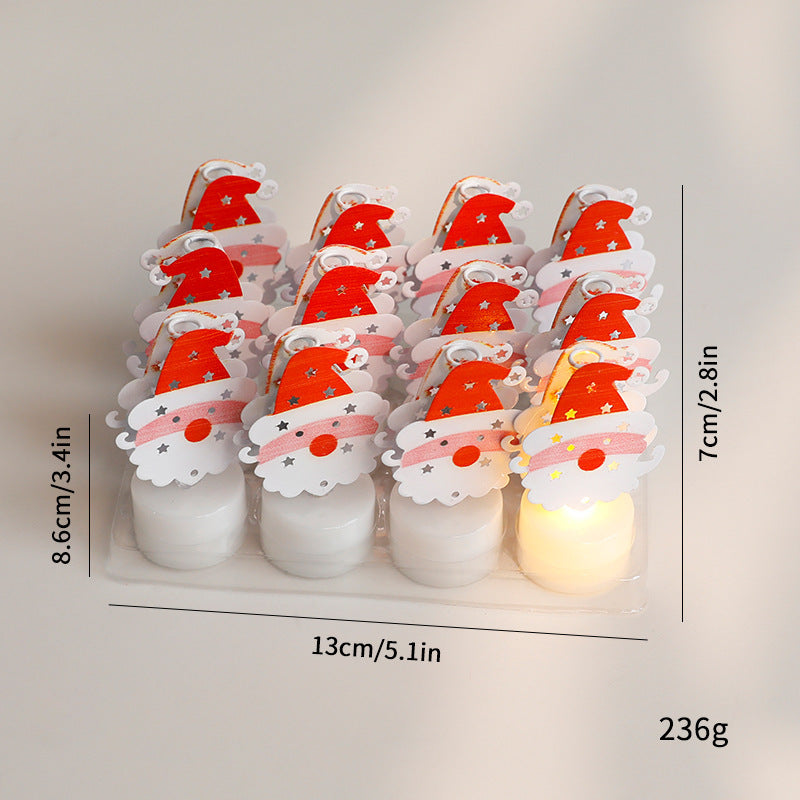 LED Electronic Candle Lights Christmas Trees Santa Claus Snowmen Creative Candles Small Night Lights Home Decorative Ornaments EX-STOCK Canada
