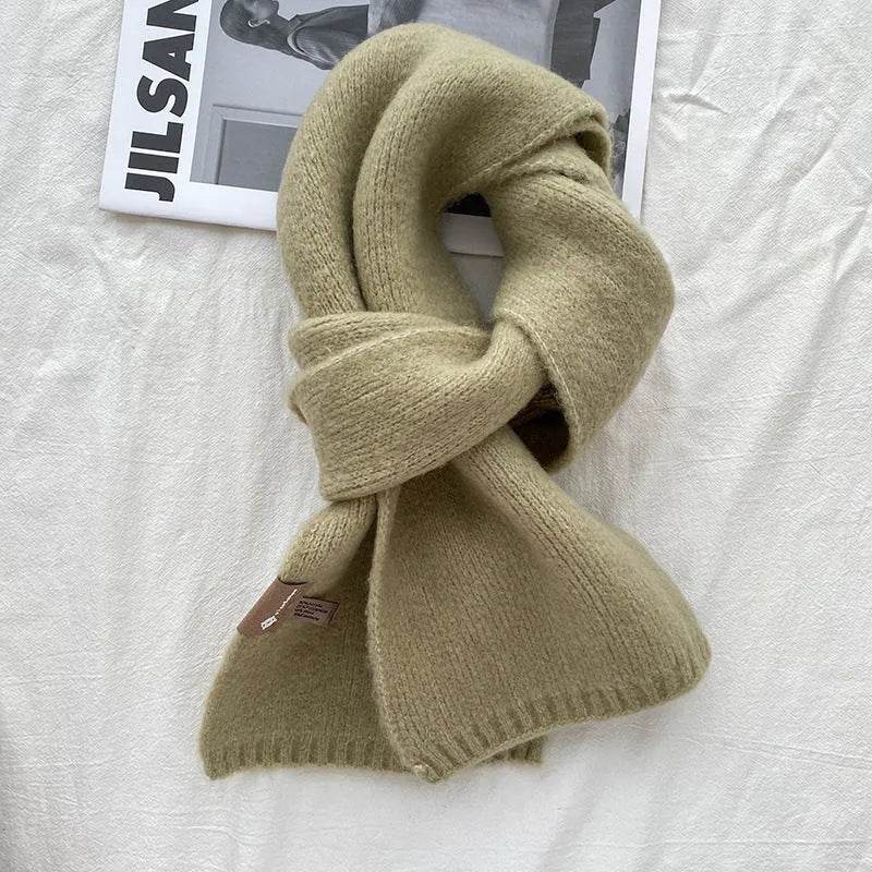 Women's Sweet Version Fleece Solid Scarf Autumn And Winter - EX-STOCK Canada