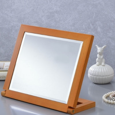 8 Tall Polyresin Adjustable Make-Up Mirror, Walnut Finish EX-STOCK
