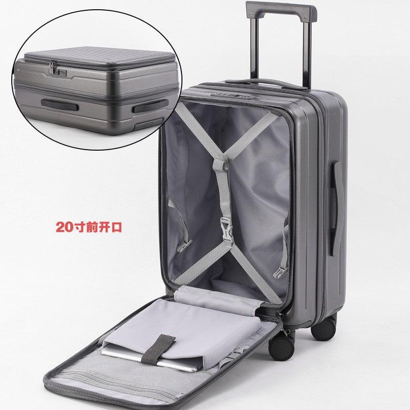 Front Open Luggage 20-inch Boarding Drop-resistant Trolley Case Extended Luggage Case | EX-STOCK Canada