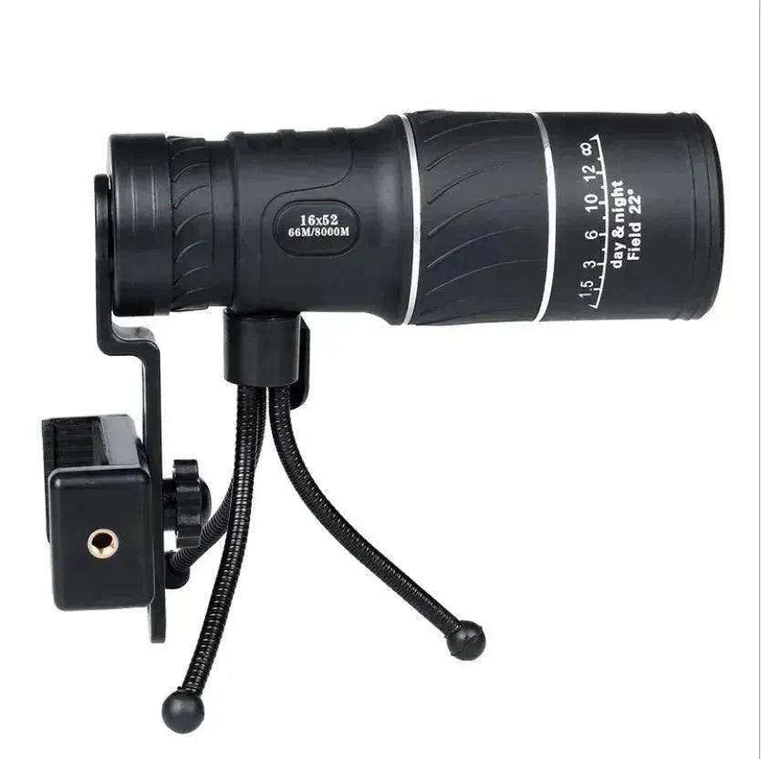 16X52 Dual Focus Zoom Optics Night Vision Best Monocular High Definition Telescope for Adults - EX-STOCK Canada