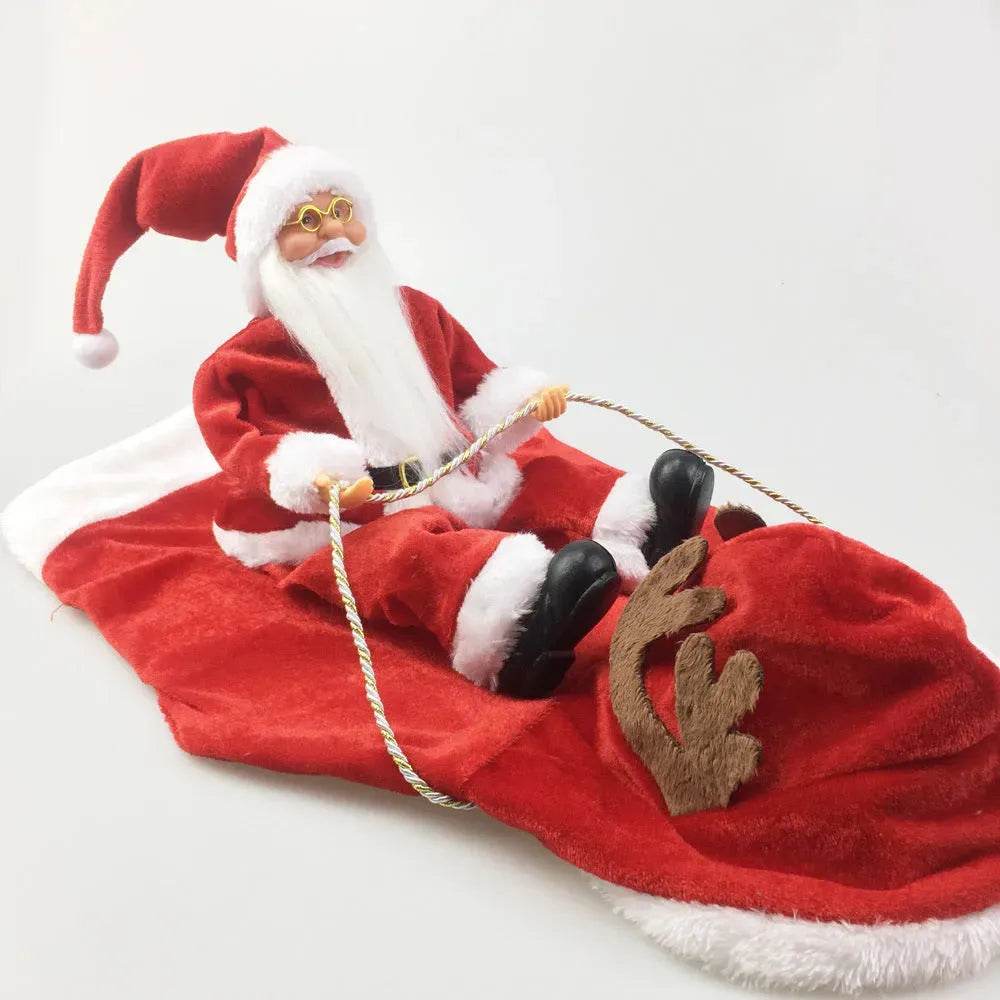 Dog Christmas Clothes Santa Claus Riding Deer - EX-STOCK Canada