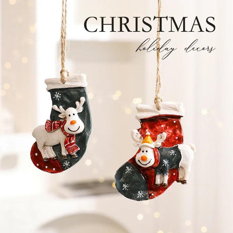 Decorazioni di Natale Cartone Animato Renna OrnamentiEX-STOCK Canada