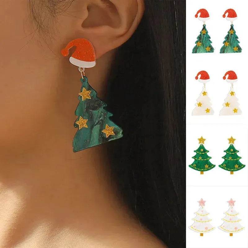 Creative Niche Fashion Temperament Trendy Festive Acrylic Earrings - EX-STOCK Canada