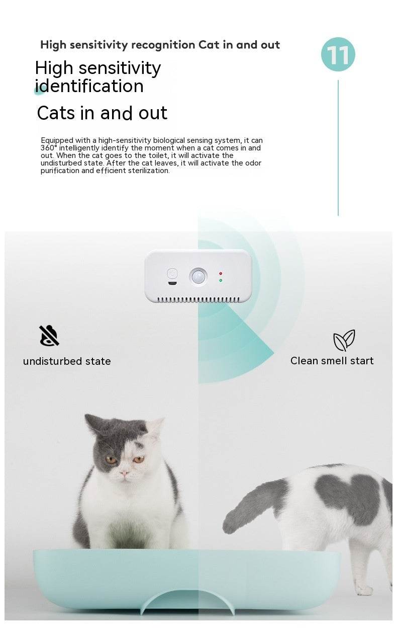 Smart Cat Litter Box Pet Deodorizer Pet Air Purifier - EX-STOCK Canada