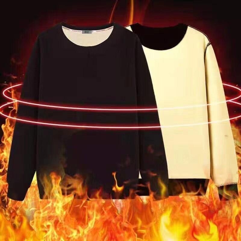 Pull pour hommes chaud en molleton berbère doublé en polaire épaissiEX-STOCK Canada