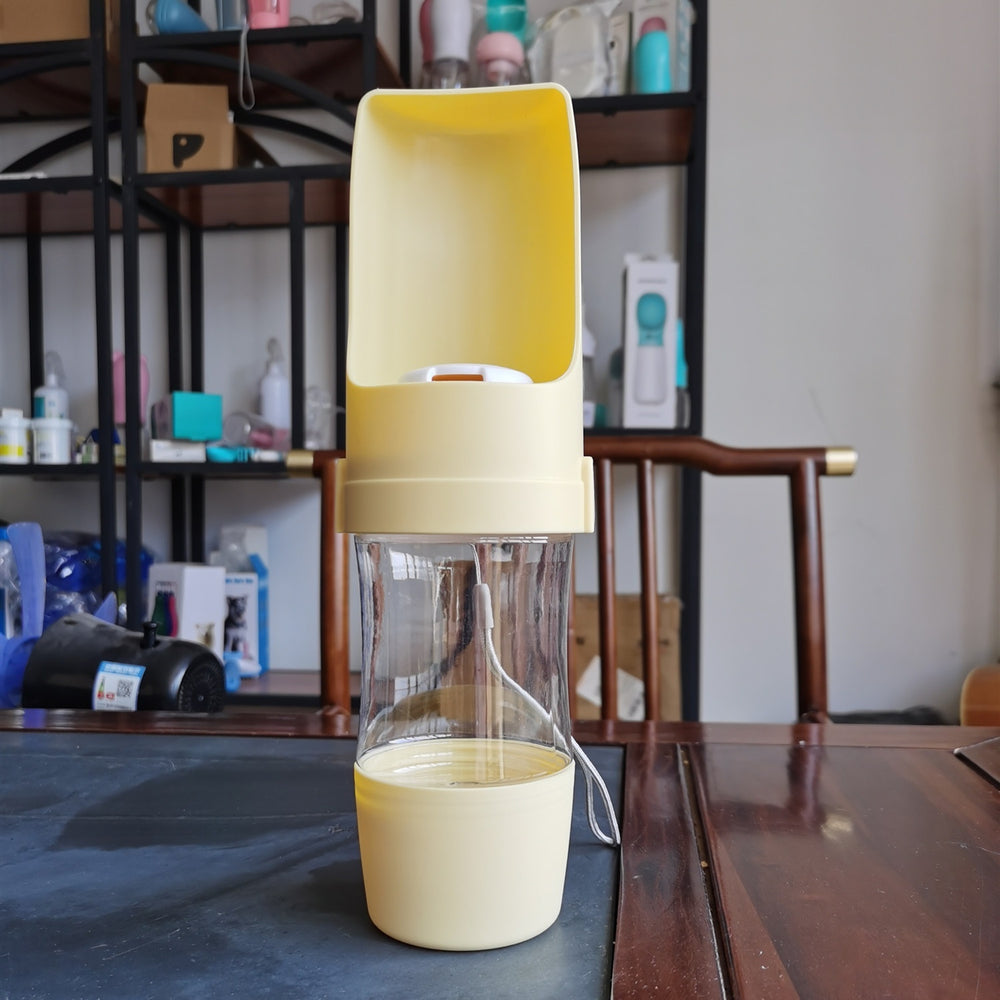 2 In 1 Travel Dog Water Bottle Pet Water Dispenser Feeder Drinking Feeder Dog Outing Water Feeder Pets Outdoor Portable Cup Pet Products EX-STOCK Canada