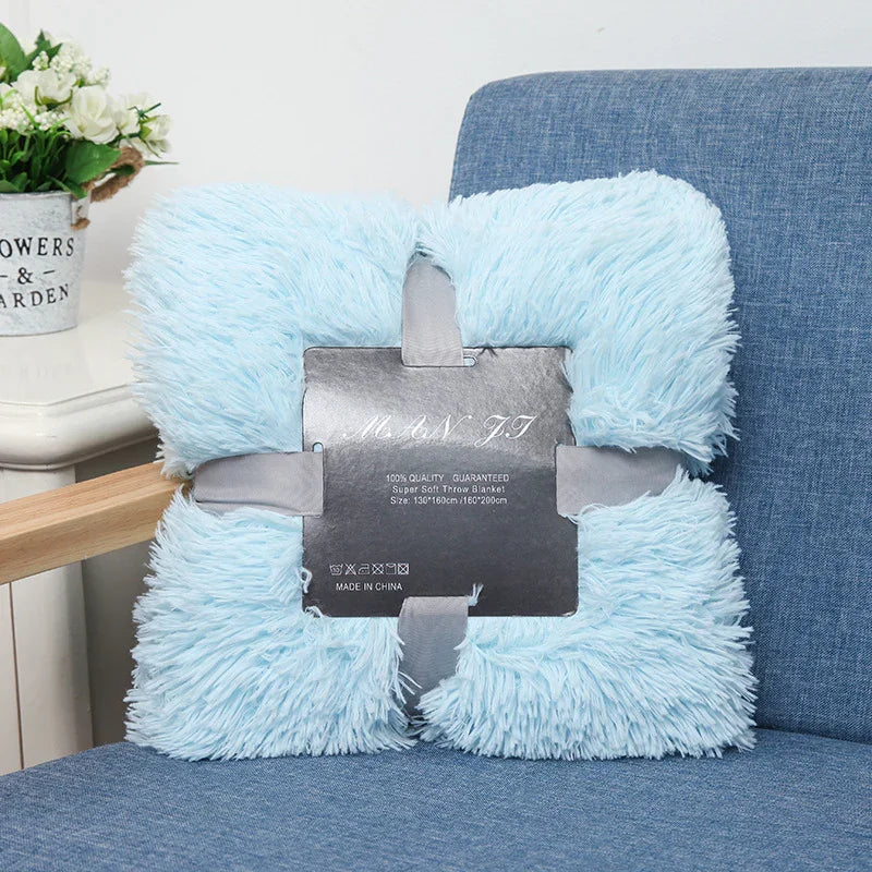 Plush Blanket Double-layer Blanket Multifunctional EX-STOCK Canada