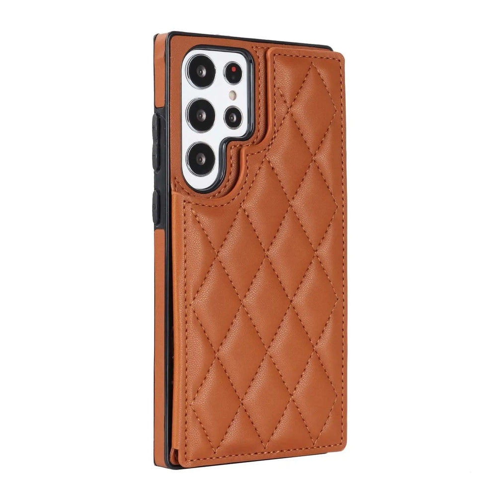 Plaid Double Buckle Phone Case Protective Case - EX-STOCK CANADA