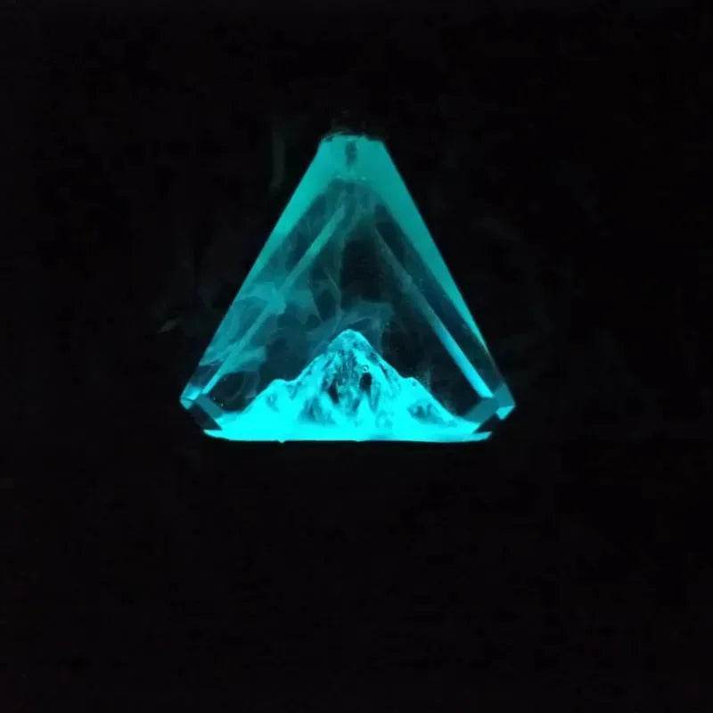 Snow Mountain Aurora Luminous Pendant Noctilucent Resin Necklace - EX-STOCK Canada
