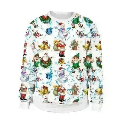 Ugly Christmas Sweater For gift Santa Deer Elf Funny Pullover - EX-STOCK CANADA