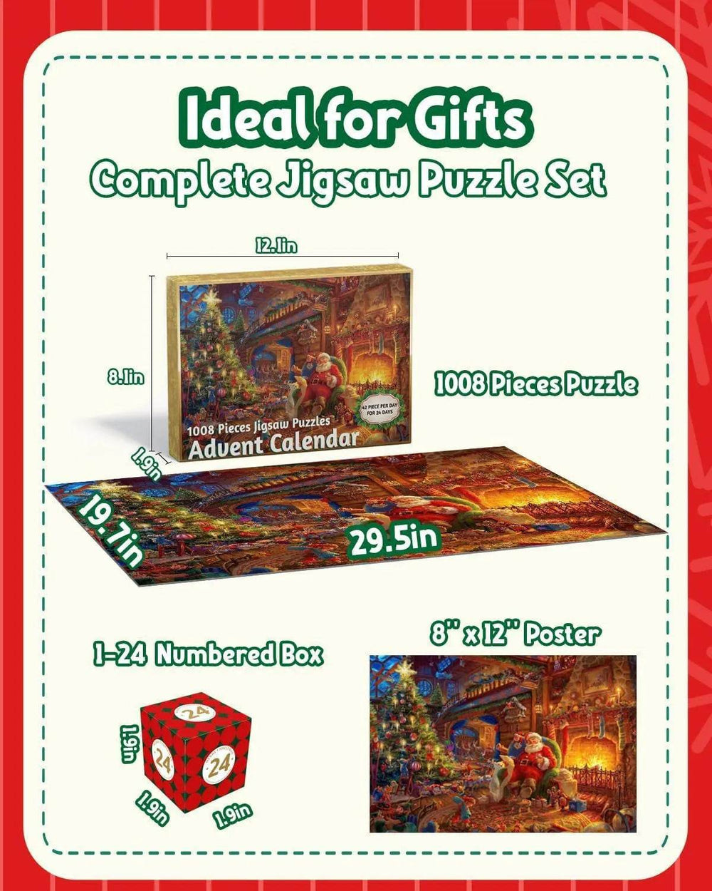 Christmas 24-day Countdown Scene Puzzle - EX-STOCK Canada