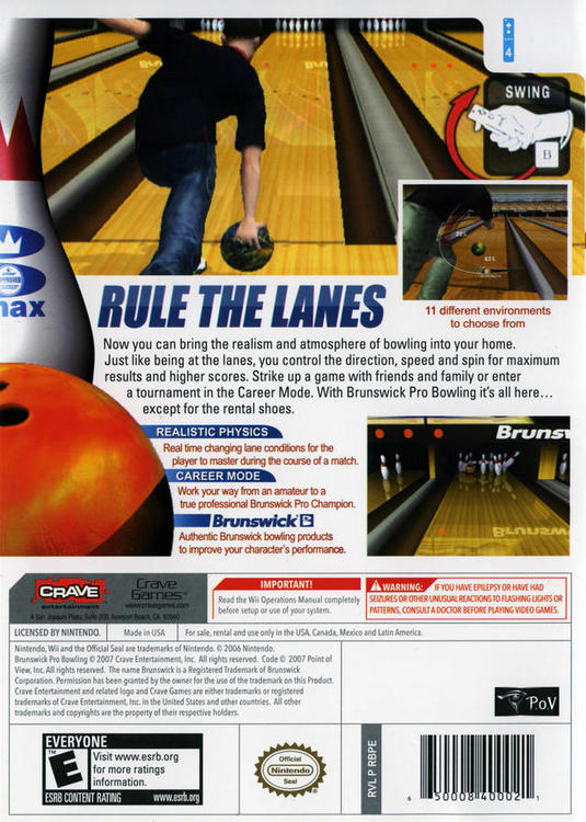 BRUNSWICK PRO BOWLING