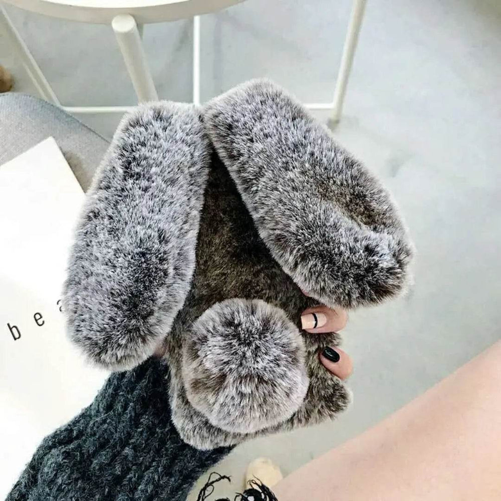 Cute Creative Rabbit Plush warm phone case women - EX-STOCK Canada