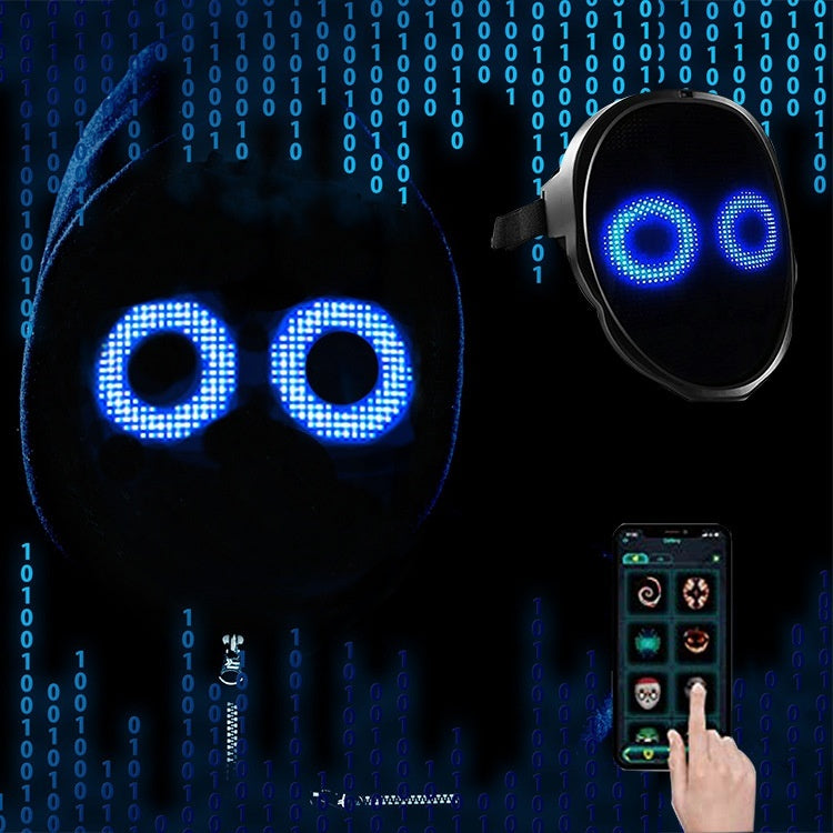 Maschere per il viso di Halloween Maschera luminosa a LED a colori completi Maschera che cambia volto Accessori per feste e barEX-STOCK Canada