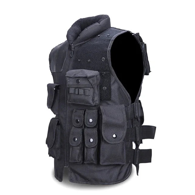 Tactical Vest Black Mens Military Hunting Vest EX-STOCK Canada