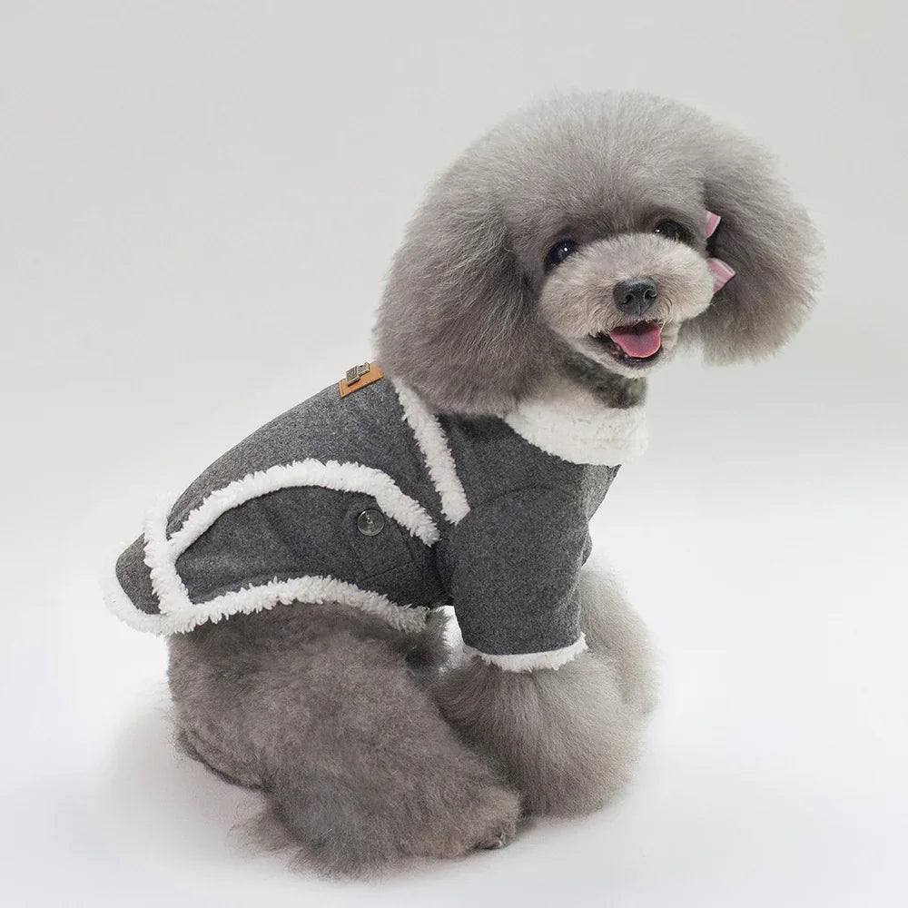 Dog Clothes Winter Pet Dog French Bulldog Jacket Thick Warm Dog Coat EX-STOCK Canada