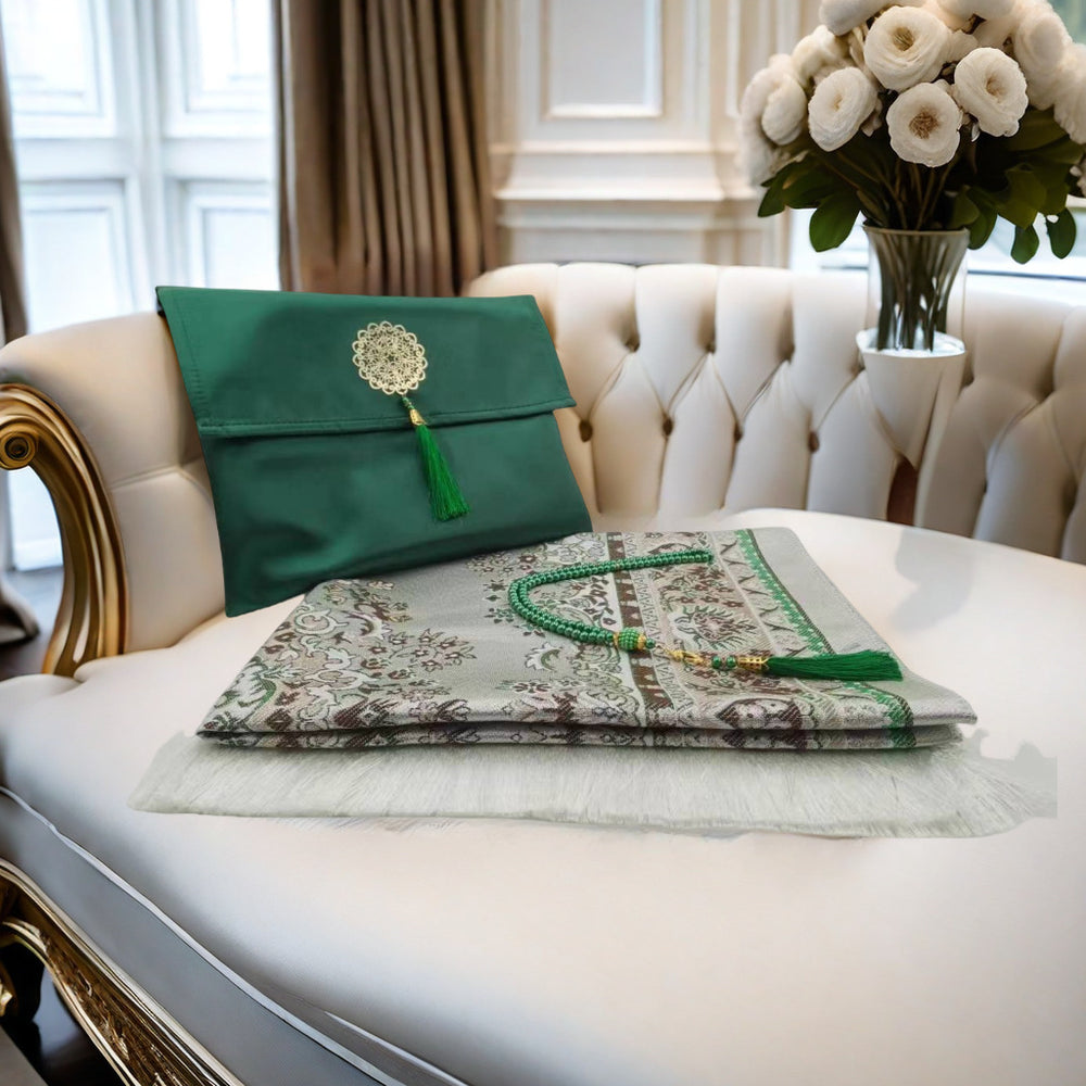 Tapis de prière Perles Ensemble Main Cadeau Sac de rangement Sac à main Cadeau Sac de voyage Tapis de prière musulman - EX-STOCK Canada