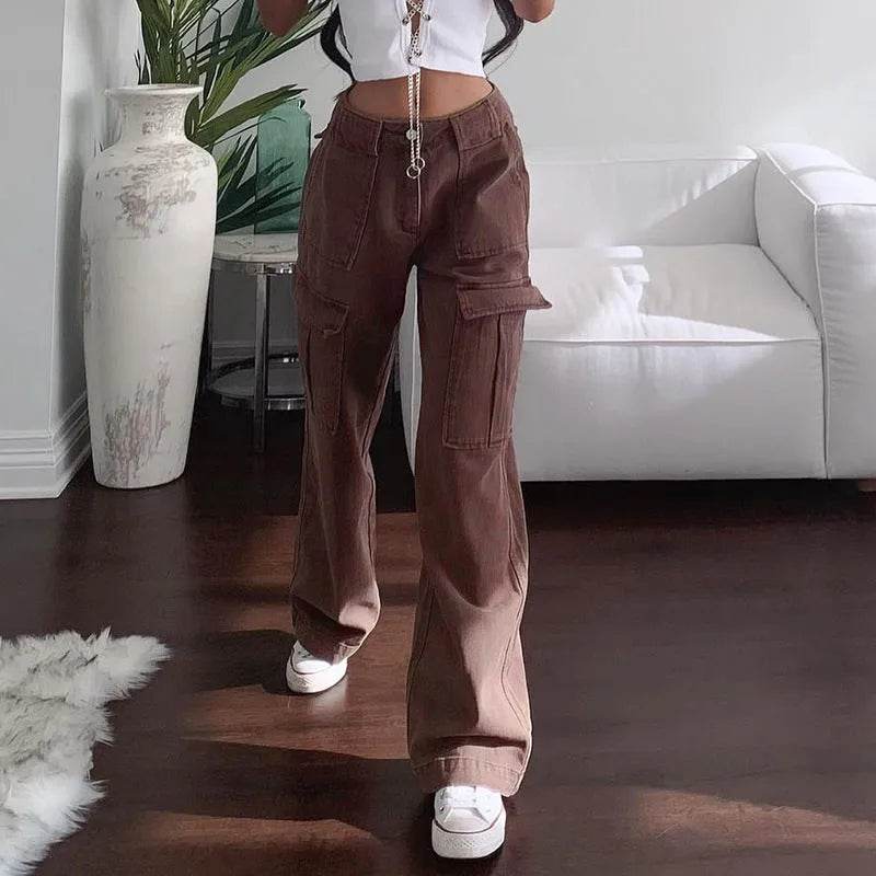 Women Streetwear Fashion Oversize Trouser Cargo Harajuku Sweatpants Iamhotty - EX-STOCK Canada