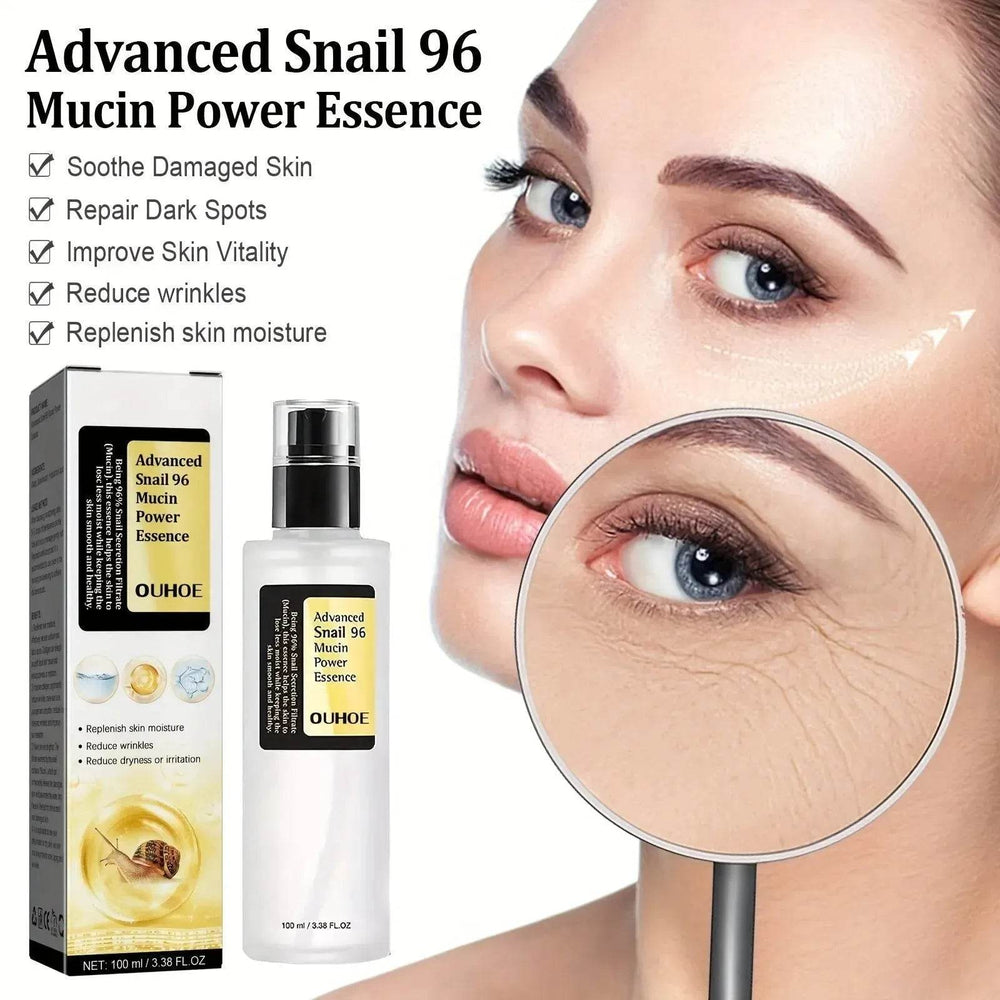 OUHOE Advanced Snail Mucin Power Essence Moisturizing Serum 100ml - EX-STOCK Canada