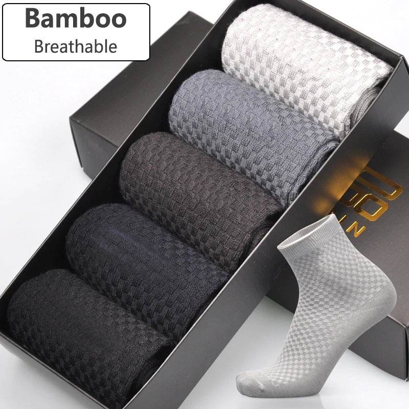 Socks men's new bamboo fiber men's business socks - EX-STOCK Canada