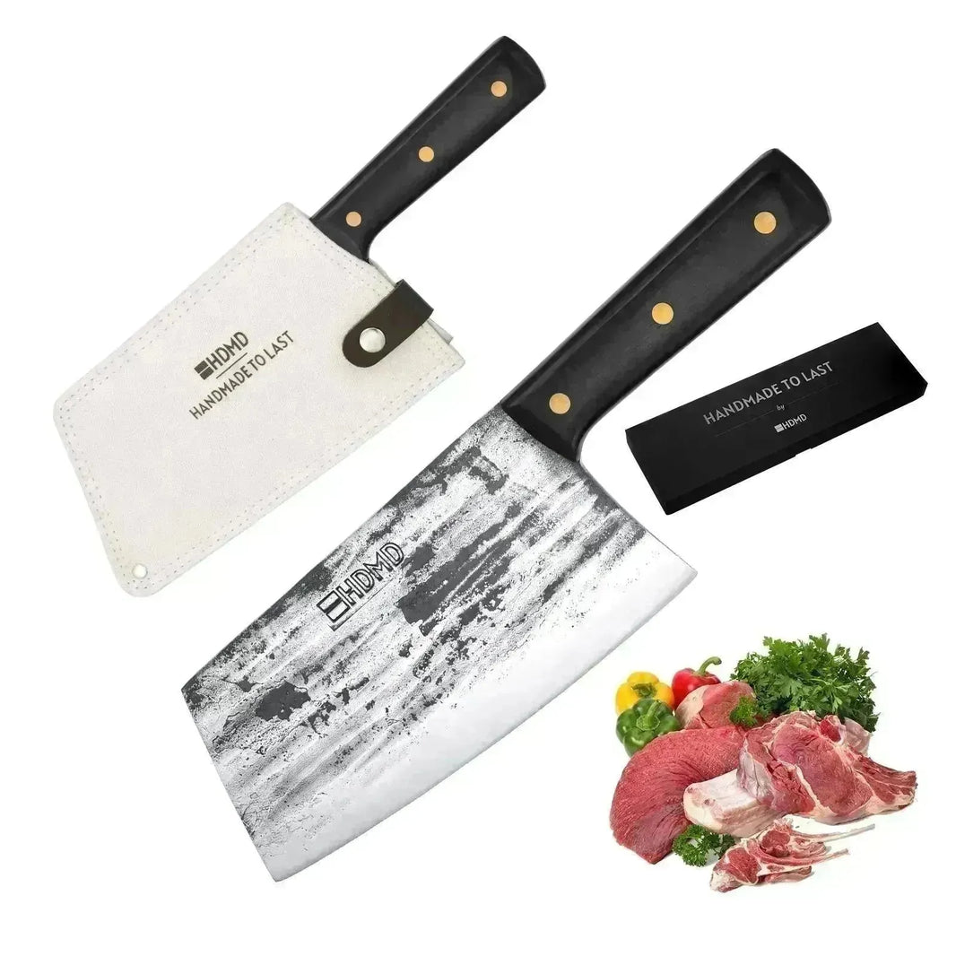 Handgefallene Fleisch Cleaver Chopper Professional Chef Messer