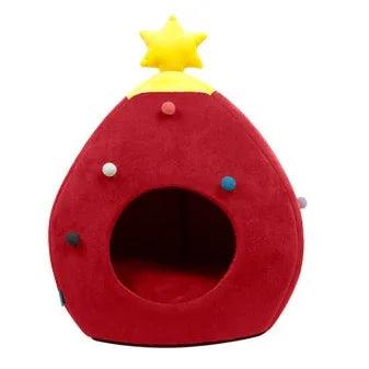 Cama para Mascotas Árbol de Navidad Nido de Mascota de Invierno Caliente Casa para Gatos Suministros para PerrosEX-STOCK Canada