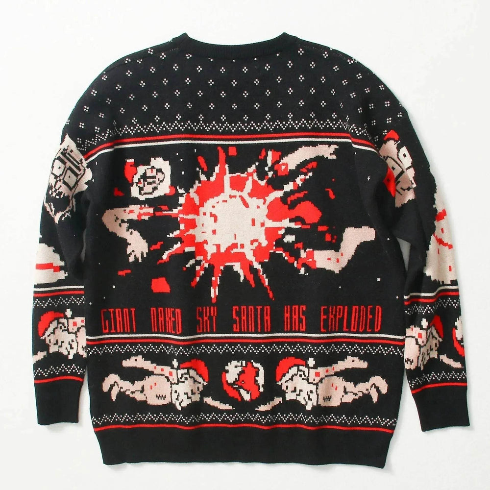 Funny Christmas sweater couple loose jacquard sweater - EX-STOCK Canada