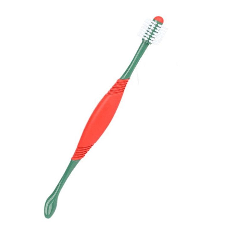 Brosse à dents pour chien 360 degrés Brosse à dents pour chien, kit de brossage à double tête Brosse à dents antidérapante pour chiens et chats Nettoyage des dents Brosse à dents pour animaux Soins dentaires