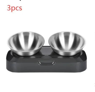 Pet Stainless Steel Bowl Pet Double Night EX-STOCK Canada