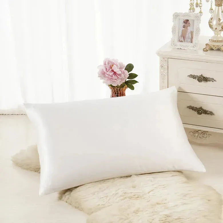 Pillowcase Satin Solid Color Simulation Silk Single Pillowcase Ice Silk Pillowcase - EX-STOCK CANADA