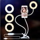 Live Streaming Light - LED Selfie Ring Light for Live Adjustable Makeup Light-8cm Stand - EX-STOCK Canada