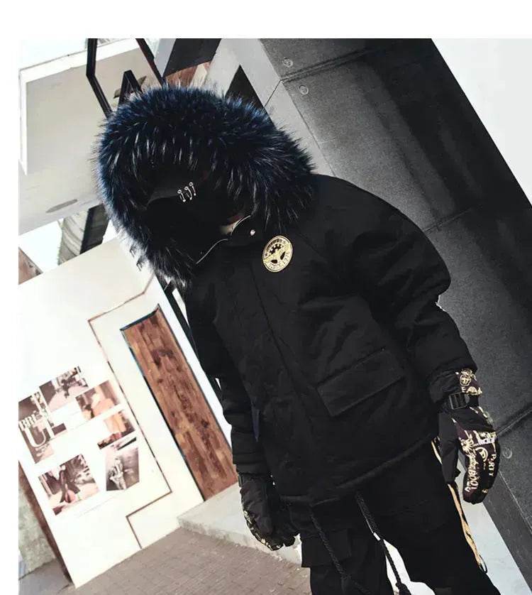 Winter padded coat Huge fur lined parka winter coat jacket for men warmest winter coats - EX-STOCK Canada