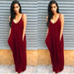 Plus size summer maxi dress beach vacation resort dress with pocket - EX-STOCK Canada