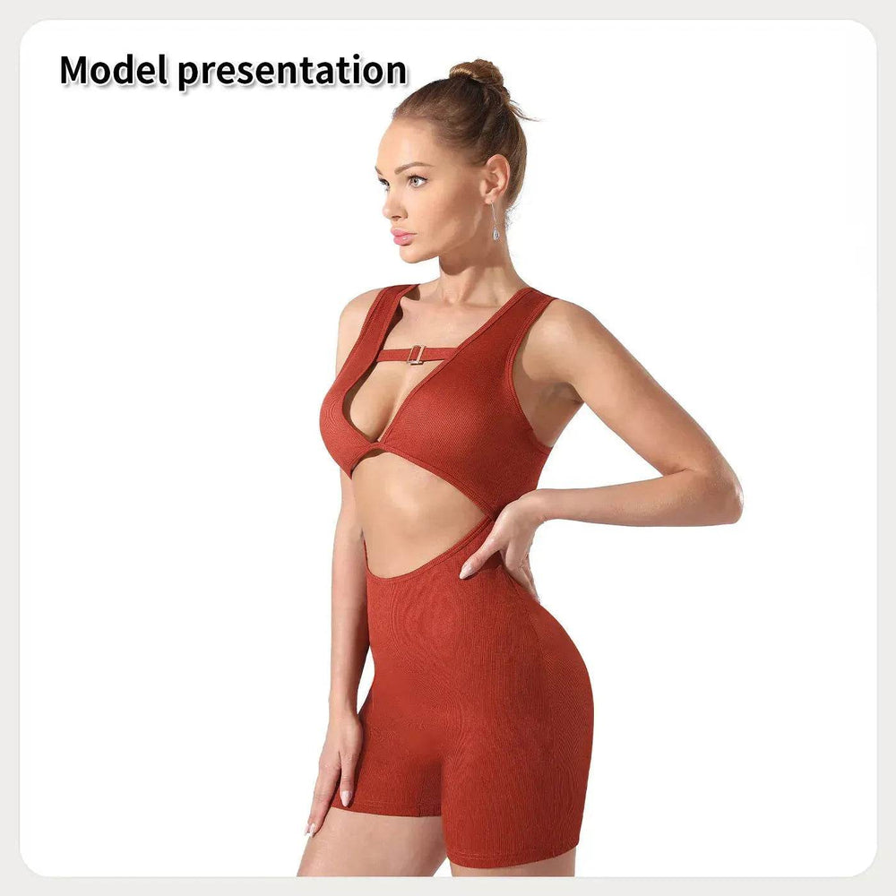 Women Cut out Unitard Short Bodysuit - EX-STOCK Canada
