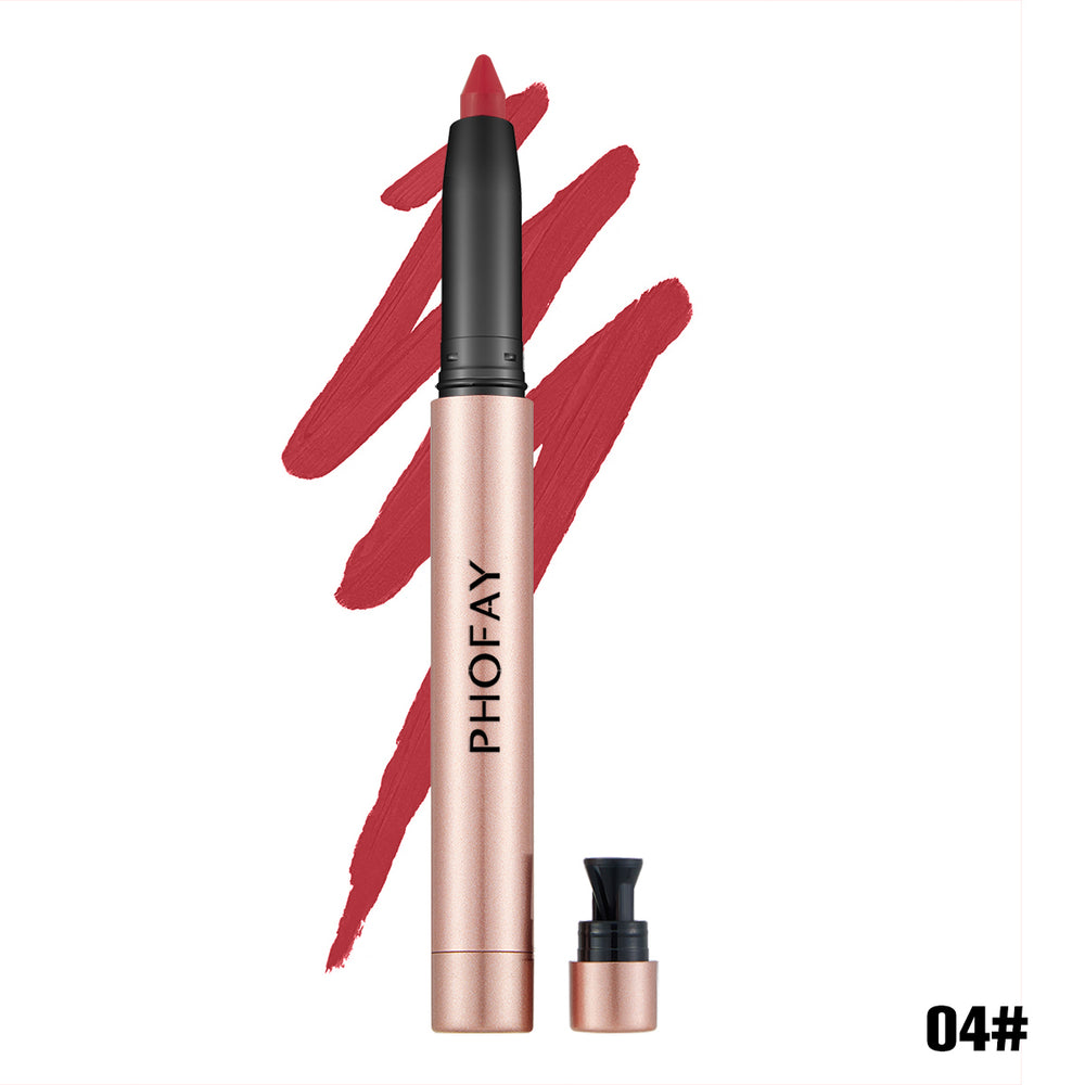 PHOFAY Matte Lip Liner Lipstick Pen – 8 Shades + Full Set