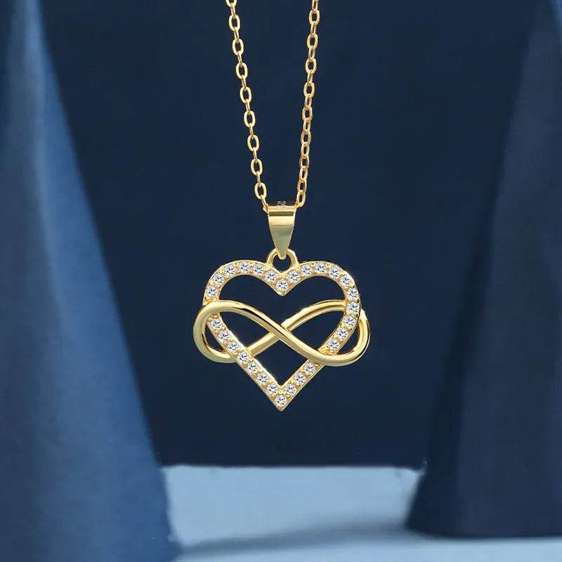 Unlimited Love Necklace Women Wrapped Love Valentine's Day Gifts All Match High-grade Can Not Be Dropped Collarbone Chain - EX-STOCK Canada