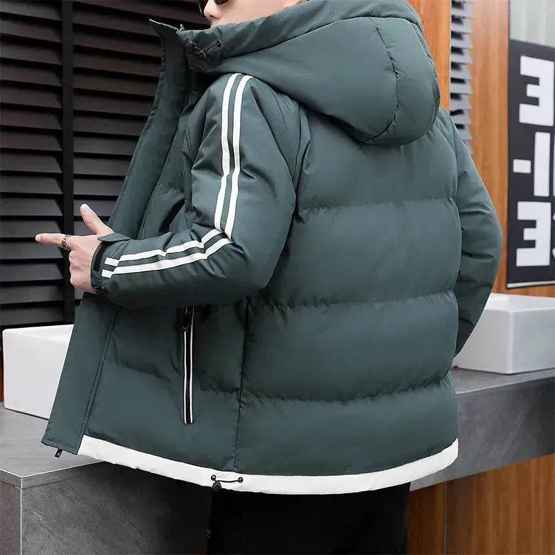 New Winter Cotton Padded Down Hoodie Winter Puffer Jacket Men - EX-STOCK Canada