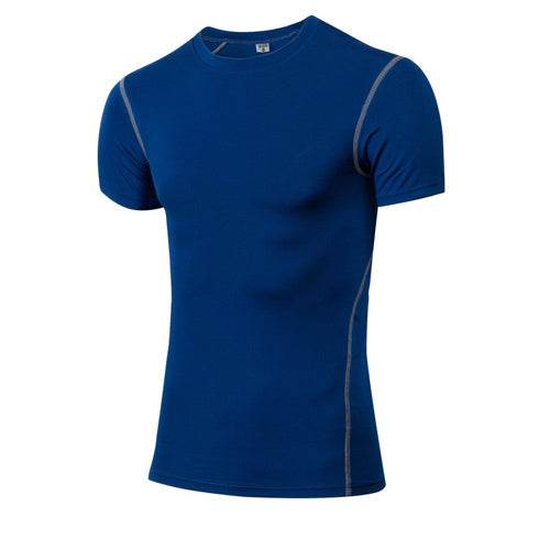 Solid color quick-drying bottoming short sleeve fitness t-shirt top - EX-STOCK Canada
