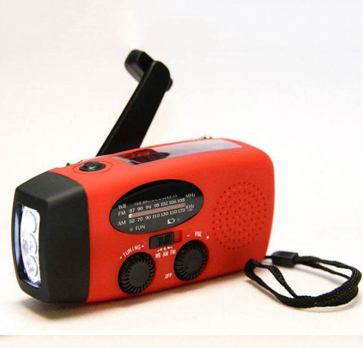 Solar Hand Crank USB charging radio flashlight - EX-STOCK Canada