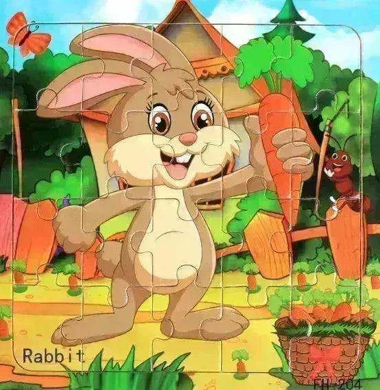 Wooden jigsaw puzzle toy - EX-STOCK CANADA