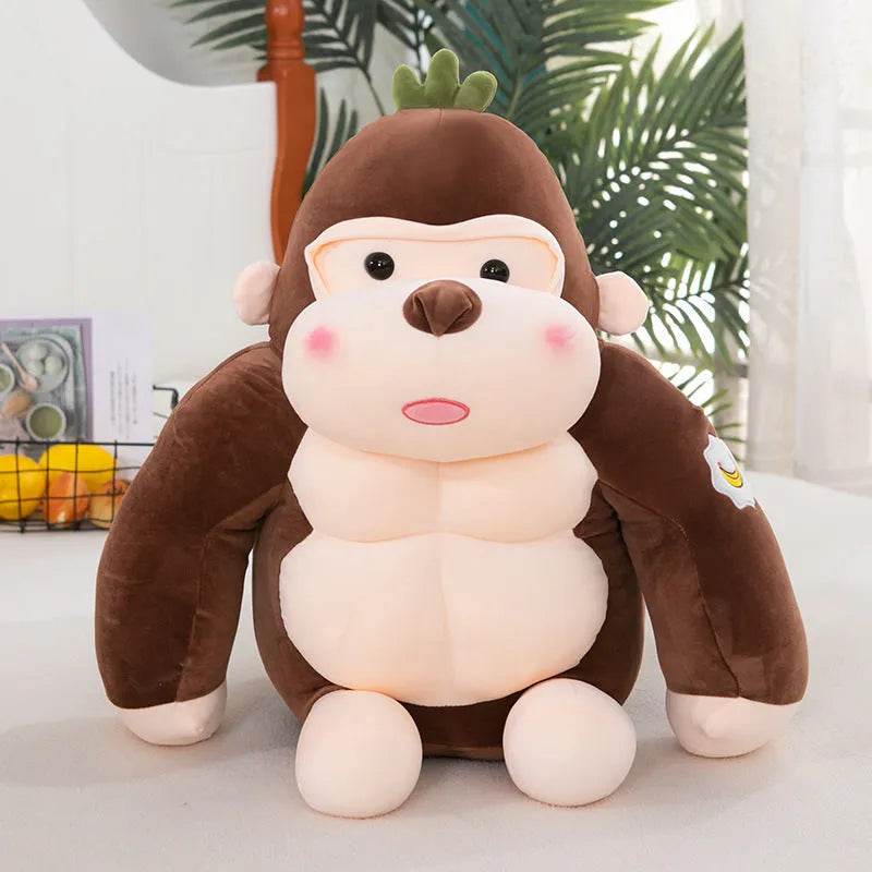 Black King Kong Cute Creative Gorilla Plush Toy - EX-STOCK Canada
