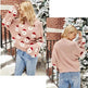 Christmas Sweater Women Cute Cartoon Santa Print Knit Sweater Winter Tops - EX-STOCK Canada