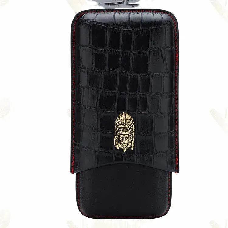 Portable Luxury Cubinski Gothic Moisturizing Leather Cigar Case - EX-STOCK Canada