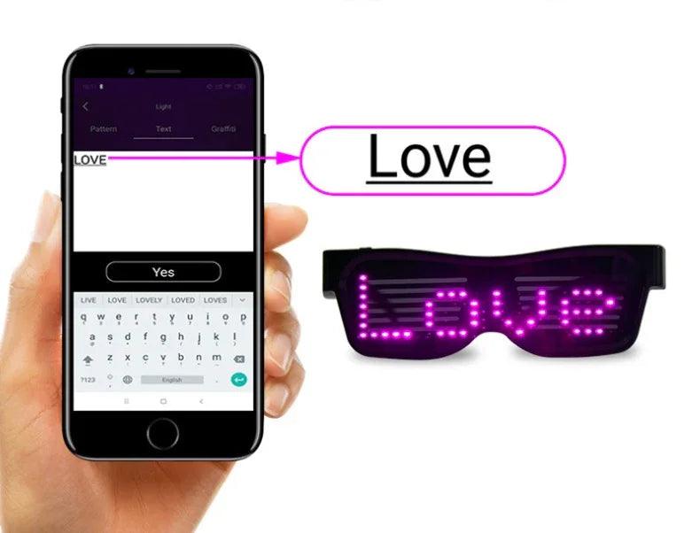 Lunettes LED multicolores de fête Lunettes LED clignotantes dynamiquesEX-STOCK Canada