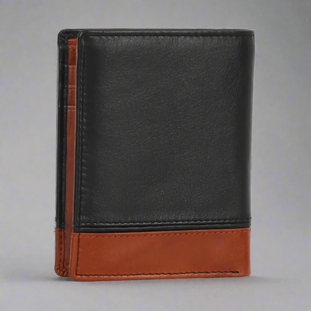 Portafoglio verticale in pelle da uomo METEX-STOCK Canada