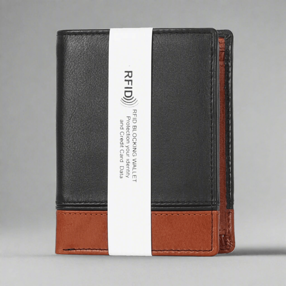 Portafoglio verticale in pelle da uomo METEX-STOCK Canada