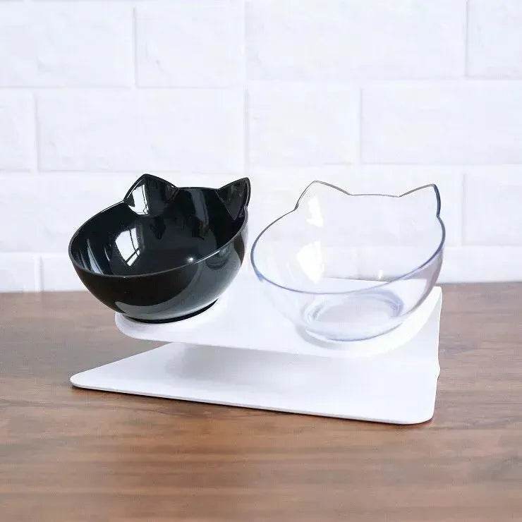 Elevated Double Food Bowl for Pets Cat Dog Food and water Bowl - EX-STOCK Canada
