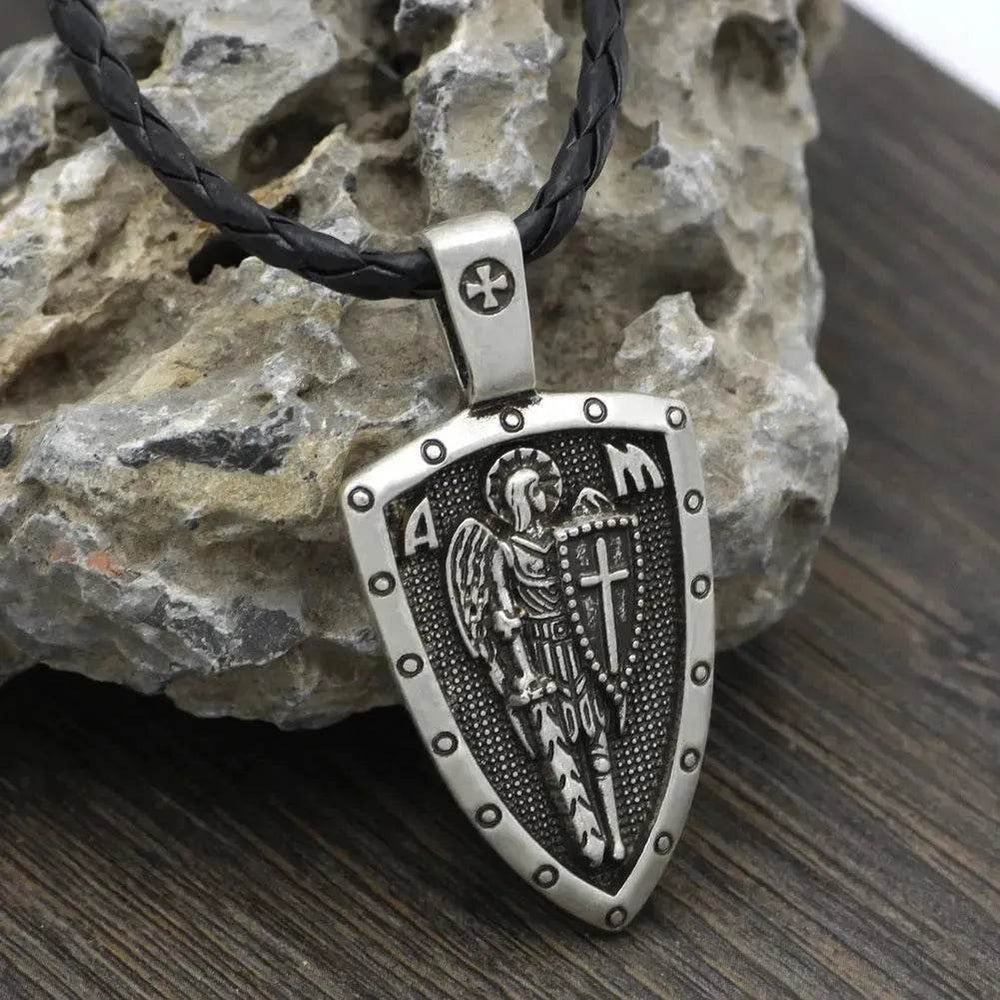 Saint Michael Archangel Pendant Necklace for men - EX-STOCK Canada